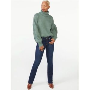 Free Assembly Green Turtleneck Sweater